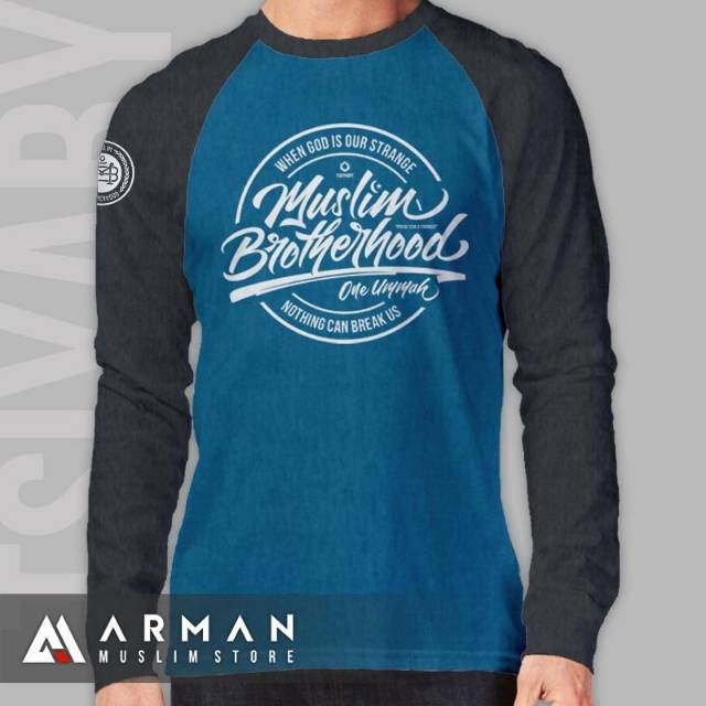 Kaos Raglan Muslim Brotherhood#1 Lengan Panjang
