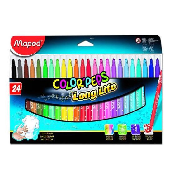 

Maped Marker Felt Pen set 24 - cardboard