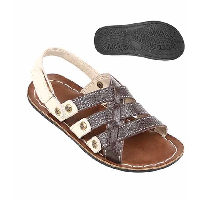 Sandal Anak Bahan Kulit Sepatu Sandal tta 1608 Zeintin q4