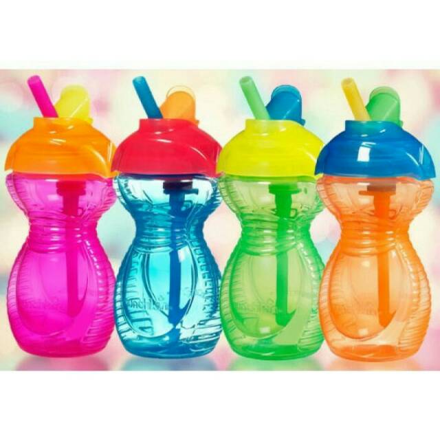 Munchkin Botol Minum Sedotan Muchkin Straw Flip Straw Cup / Training Cup straw Bottle