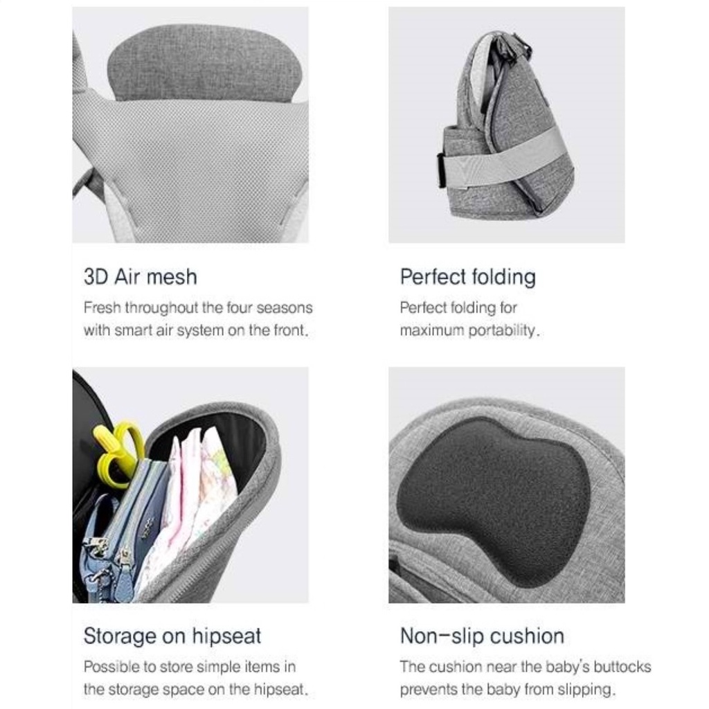 I-Angel New Magic 7 Folding Hipseat Carrier Gendongan Bayi Bisa Dilipat