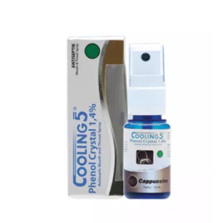 Cooling 5 spray cappucino Radang tenggorokan sariawan