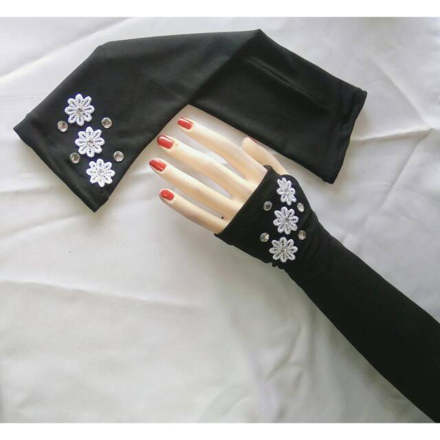 Handsock jempol Flower /manset tangan /handsock  /manset tangan wanita