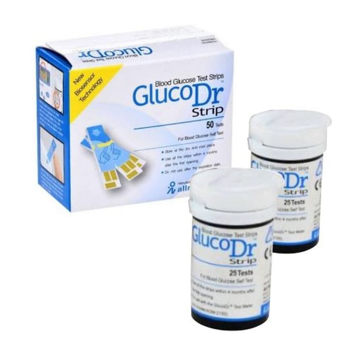 New Strip Stik Gula Darah Glucosa Gluco Dr AGM 2100 BioSensor isi 50