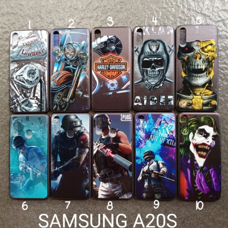 Case gambar Samsung A20S motif cowok ( 5 motif ) soft softcase softshell silikon cover casing kesing housing