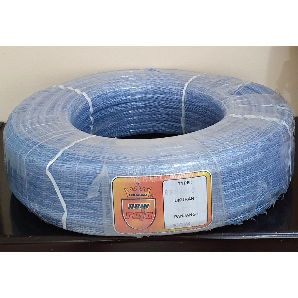 Selang Air Benang 5/8 Inch New Raja (Harga 1 Roll = 100 Meter)
