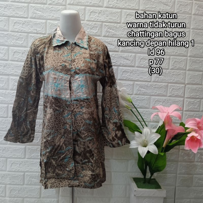 PRELOVED BAJU BATIK WANITA / (PART 1) / PL ATASAN BATIK WANITA / BAJU BEKAS-39