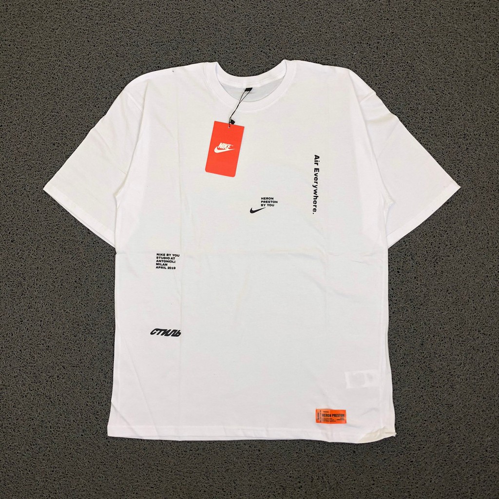 Kaos Tshirt Tee Nike x Heron Preston White