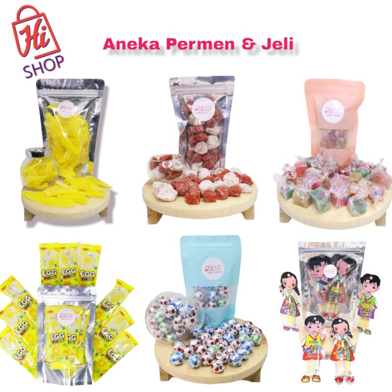 

Aneka Permen dan Jeli Jajanan Viral & Homemade Kualitas Premium / Part 3