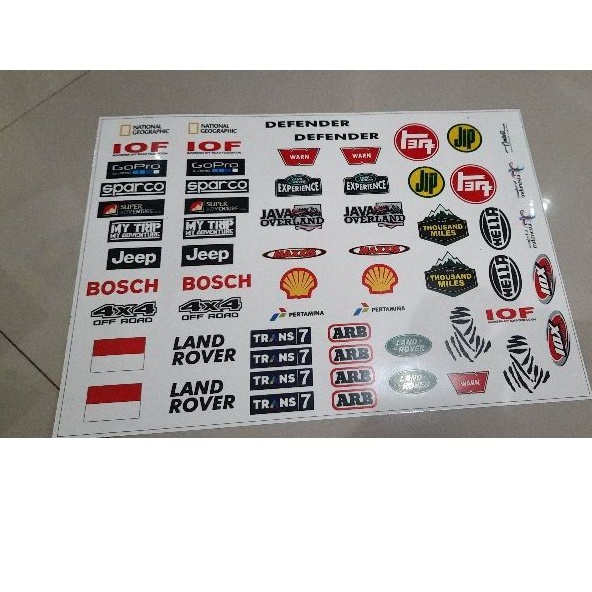 STIKER ADVENTURE RC SKALA 1/10 Ukuran A3 ( 42cm x 30cm )