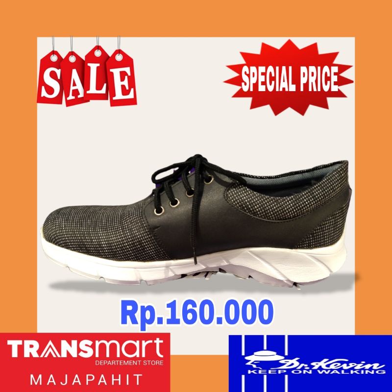 Promo - Dr.Kevin Sepatu Sport Casual Cowok, Sneakers Pria Original Brand by Transmart