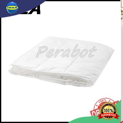 Duvet sprei seprai selimut tipis sedikit hangat, 240x220 cm ike silver Bedsheets, Pillowcases Bolste