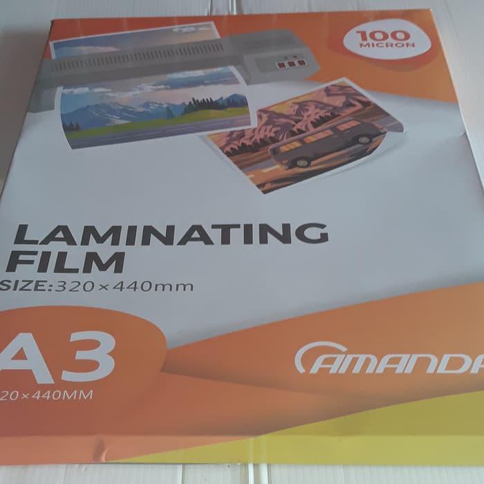 

Kertas / Amanda Plastik Laminating A3 - 100 Micron