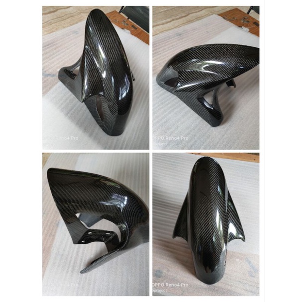 Spakbor depan ninja rr/rr new carbon kevlar asli