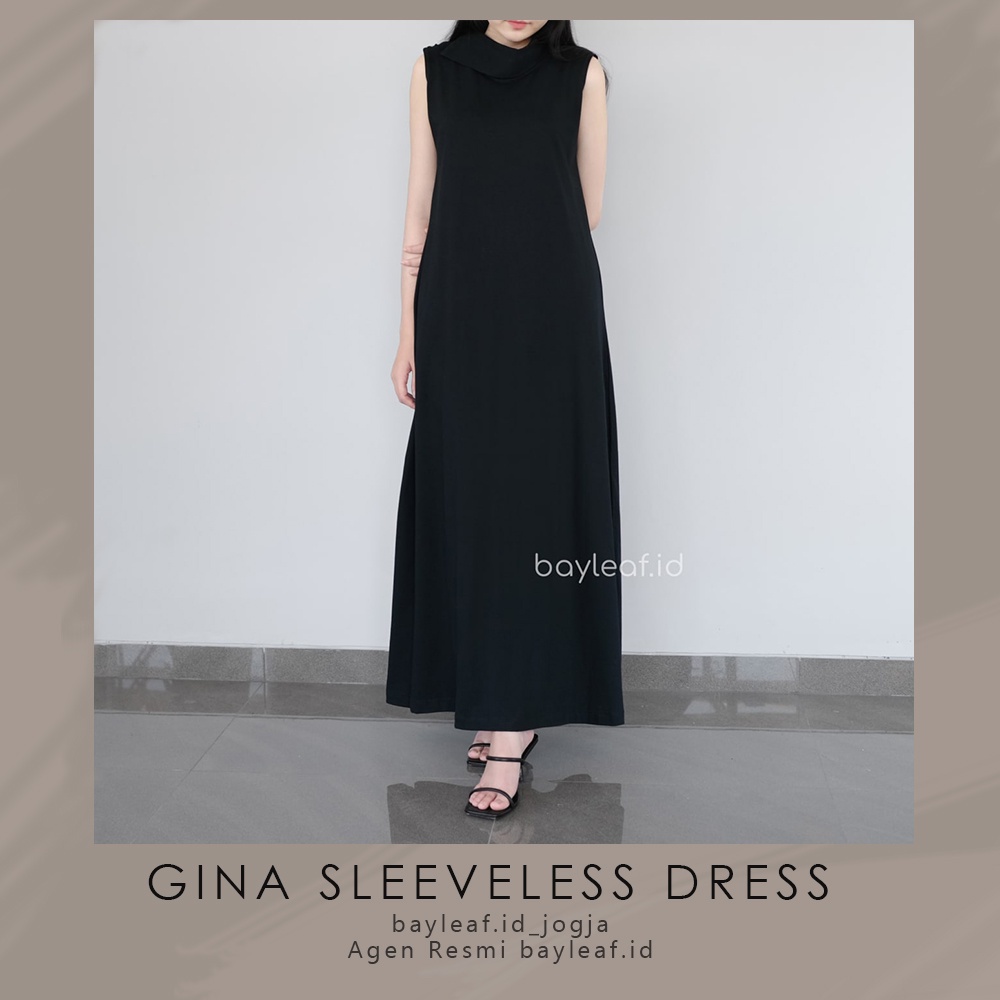PREMIUM SLEEVELESS DRESS GINA  BY BAYLEAF.ID