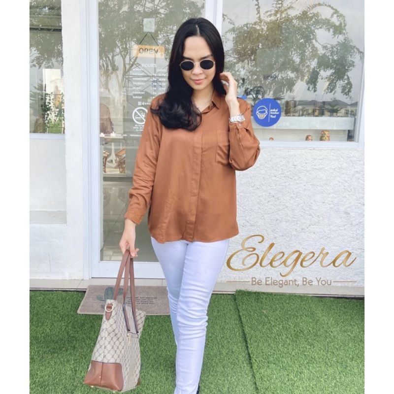 TALITA SHIRT/KEMEJA POLOS /KEMEJA WANITA CASUAL - ATASAN WANITA- RAYON TWIL - ADEM - KEMEJA KANTOR - KEMEJA HARIAN