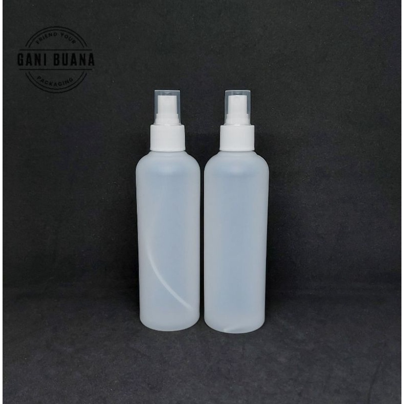 BOTOL SPRAY 250ML HDPE NATURAL SPRAY PUTIH