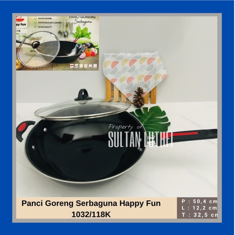 {Alx] Panci Goreng Serbaguna Happy Fun 1032/118K