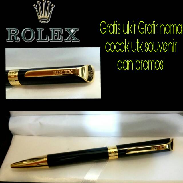 

Jual pulpen mewah rolex gratis ukir Grafir nama