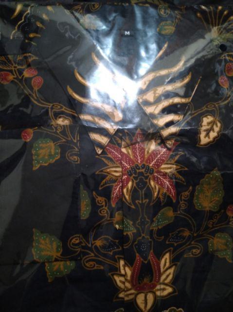 Manunggal Cabut Sogan Kemeja Batik Pria Katun Cabut Primisima Full Furing