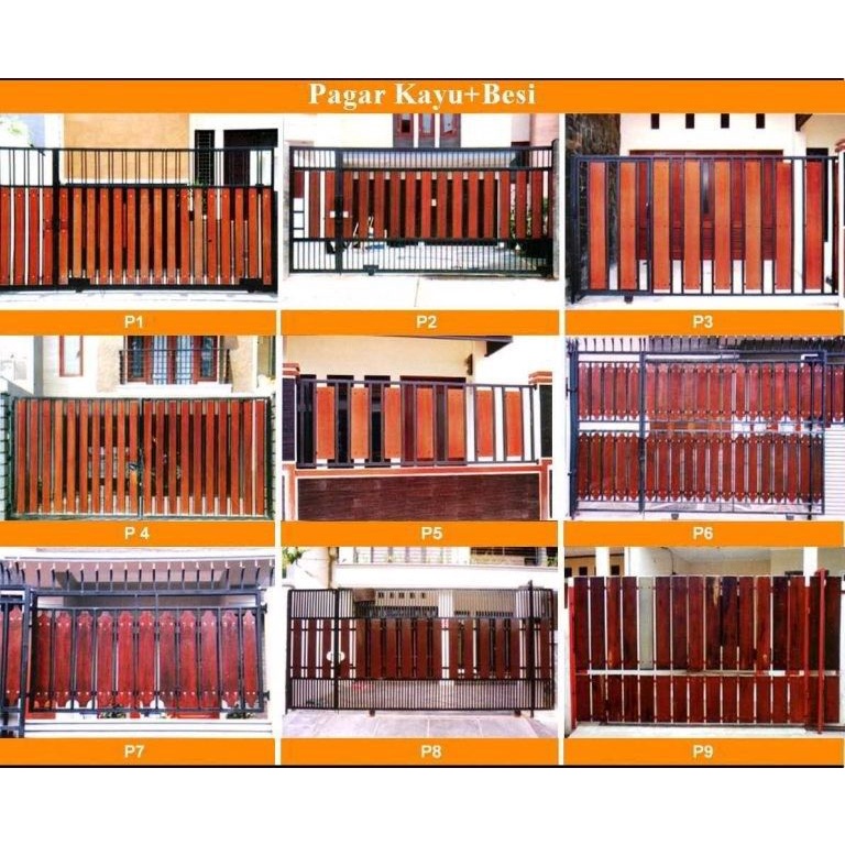 Pagar grc modip kayu