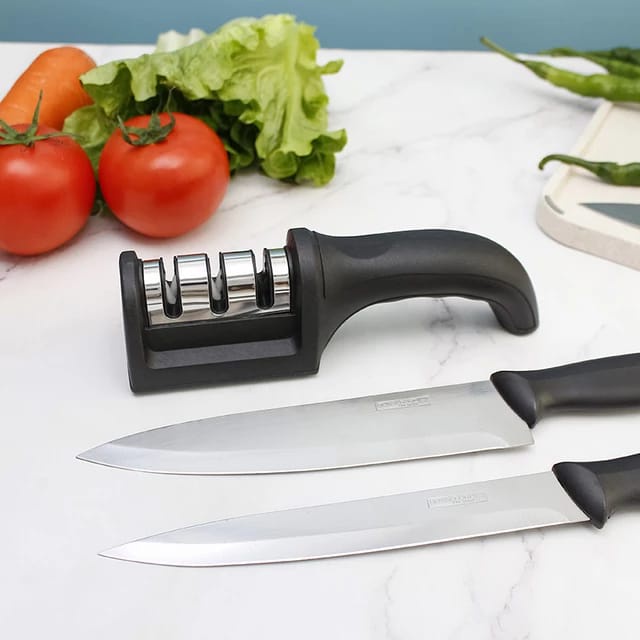 Alat Asahan Pengasah Penajam Pisau Gunting Profesional Tajam Dalam 5 detik / Alat Pengasah Pisau dengan Pegangan Ergonomis / Alat Penajam pisau / knife sharpener