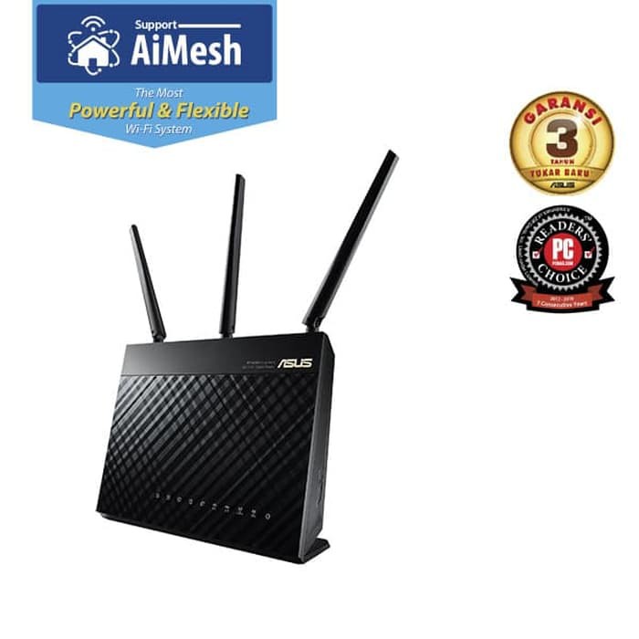 ASUS Wireless RT-AC68U Dual-Band AC1900 Gigabit WiFi Router AiMesh