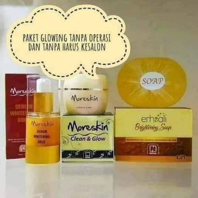 Moreskin Paket Glowing Pemutih Alami