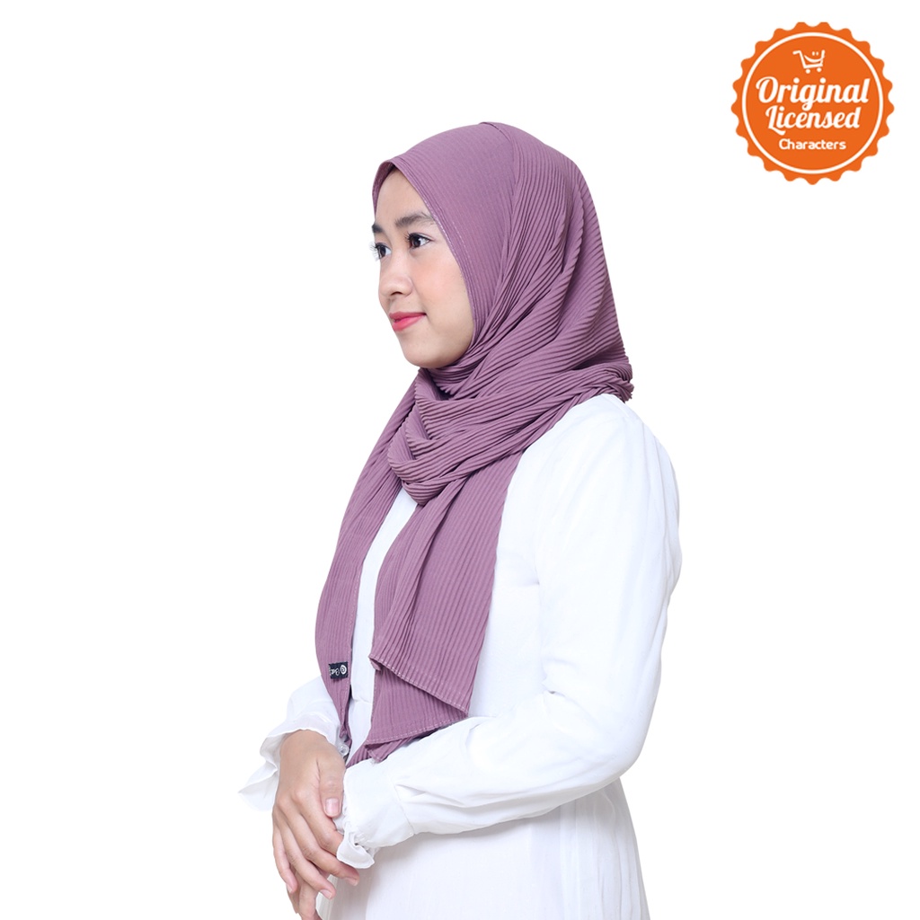 Pashmina Plisket Dusty Purple