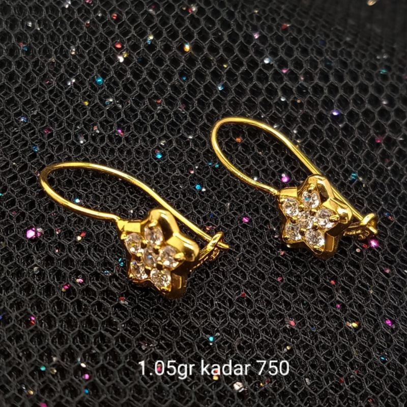 Anting Emas 17 K - 1.05gr Kadar 750 - 3293