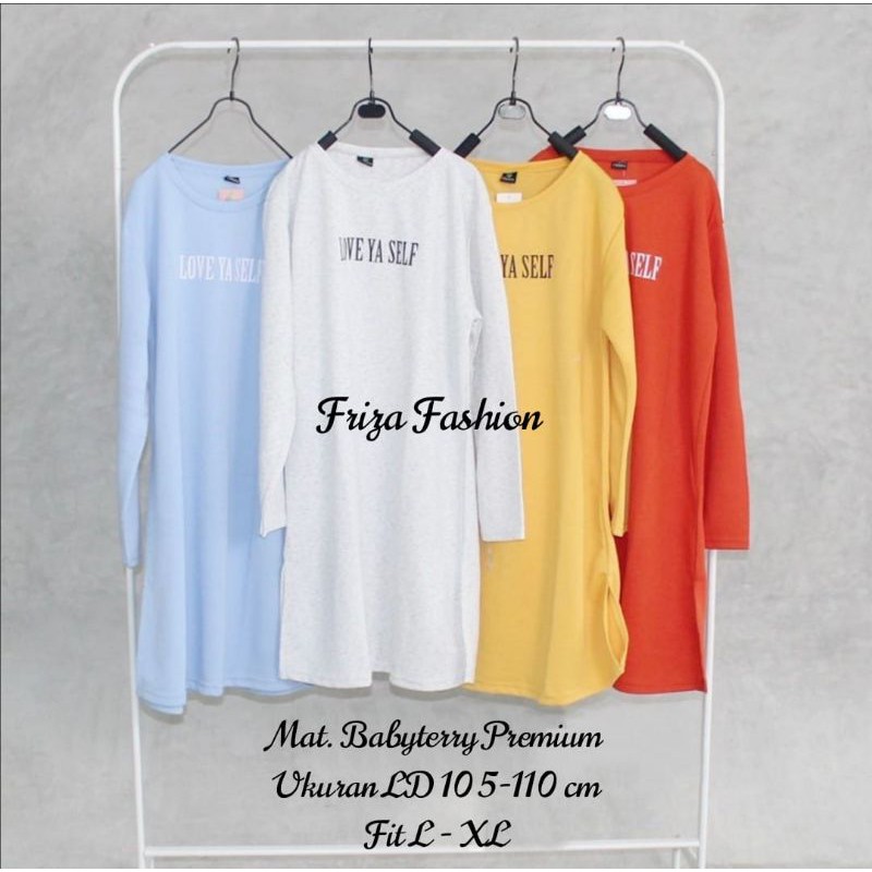 TUNIK KAOS WANITA TERBARU / TUNIK BAHAN KAOS BABYTERRY / KAOS MUSLIMAH