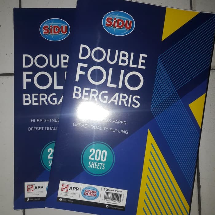 

Double Folio Bergaris 200 lembar SIDU ⠀⠀⠀⠀⠀⠀⠀⠀⠀⠀⠀⠀⠀⠀⠀⠀⠀⠀⠀