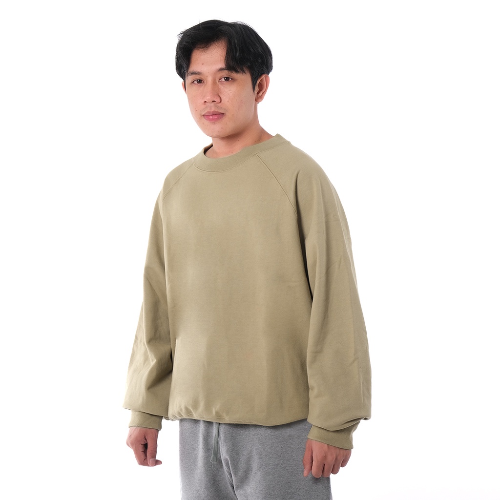 FOG Essentials Side Zip Sweatshirt Khaki