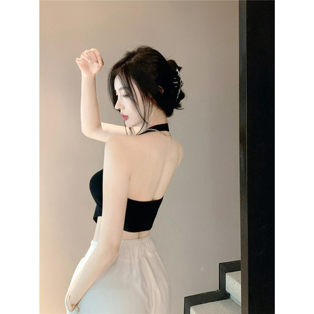 DF BR390 Crop Tank Top Style Import Tanktop Bra Leher Sexy Fashion Korean