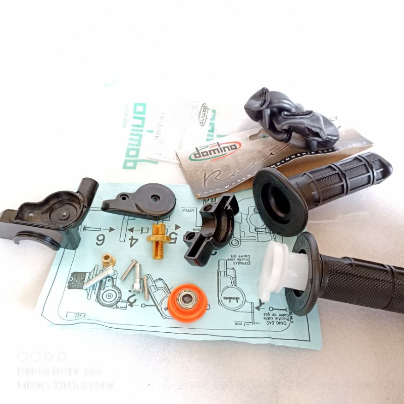 GAS SPONTAN DOMINO RX KING CARBON 2 CABANG FULL SET-3