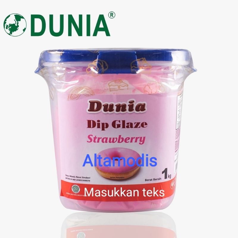 

Dunia Dip Glaze Strawberry 1 Kg