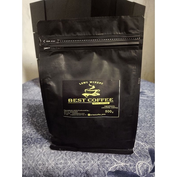 

Best Coffee 500 gram Kopi Bubuk Hitam Original Temanggung