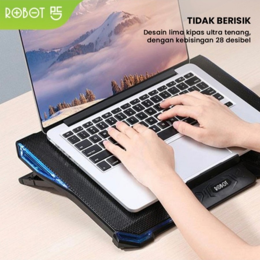 ROBOT RT-LCS03 5 Fans Laptop Cooling Stand