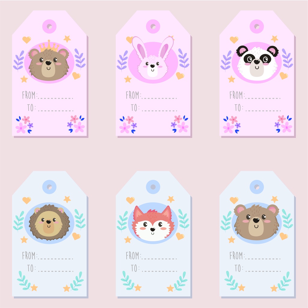 hangtag pengiriman animals