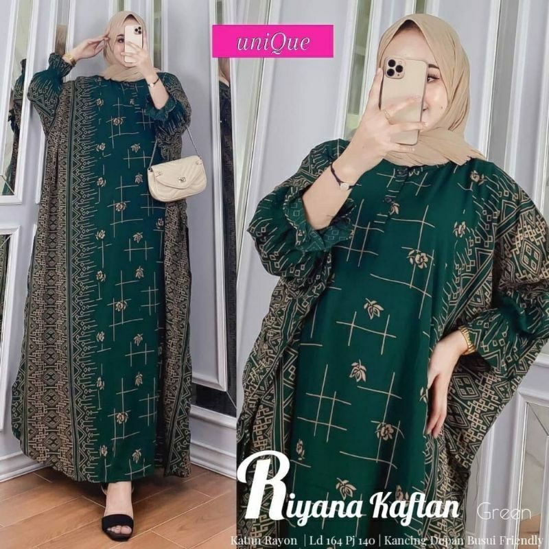 Kaftan Riyana Jumbo/Gamis kaftan Riyana jumbo/Kaftan Riyana modren/Kaftan Riyana