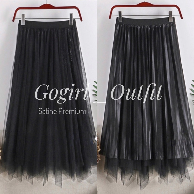 MIDI TUTU SKIRT IMORT / ROK MIDI TUTU DUA SISI / ROK TUTU 7/8 BOLAK BALIK IMPORT-5