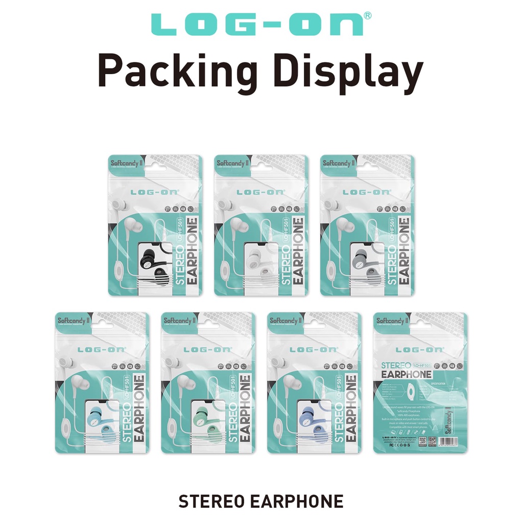 PROMO SULTAN LOG-ONN HANDSFREE SOFTCANDY II STEREO LO-HF501/HEADSET/EARPHONE