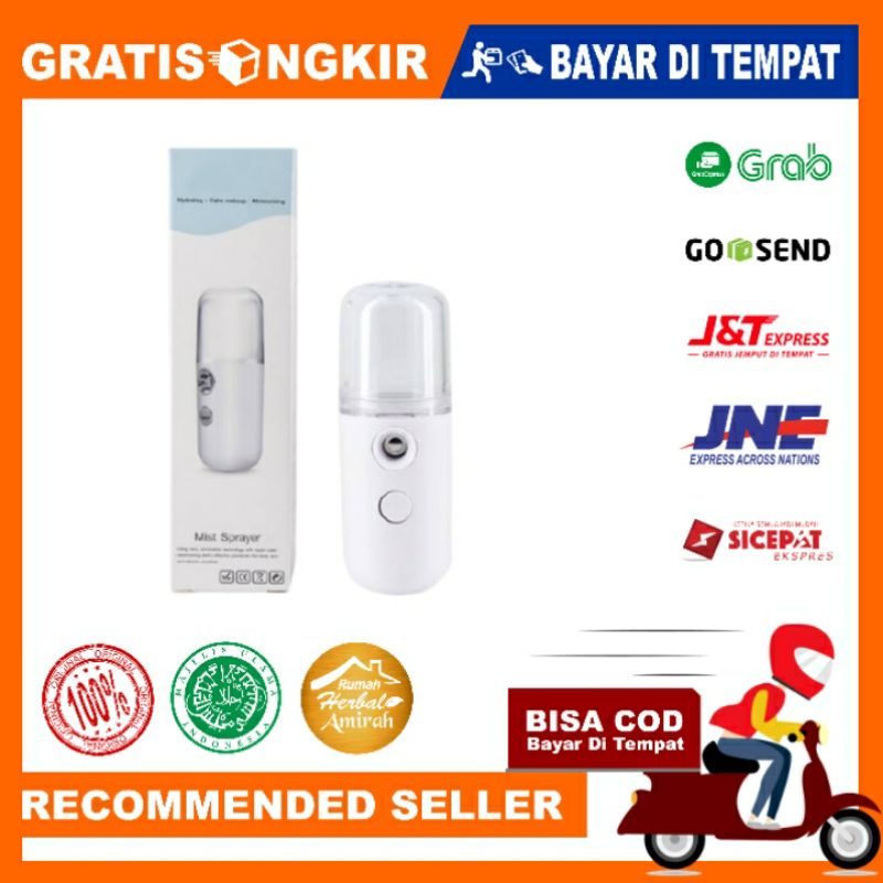 Nano Spray Face Mist Botol Portable Sprayer Disinfektan Semprotan Wajah Facial Disinfectant Original Bisa COD