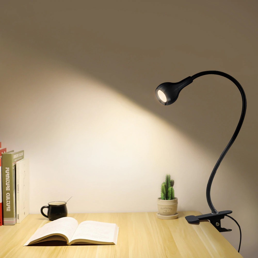 Free Ongkir Clip Holder Usb Power Led Desk Lamp Night Light