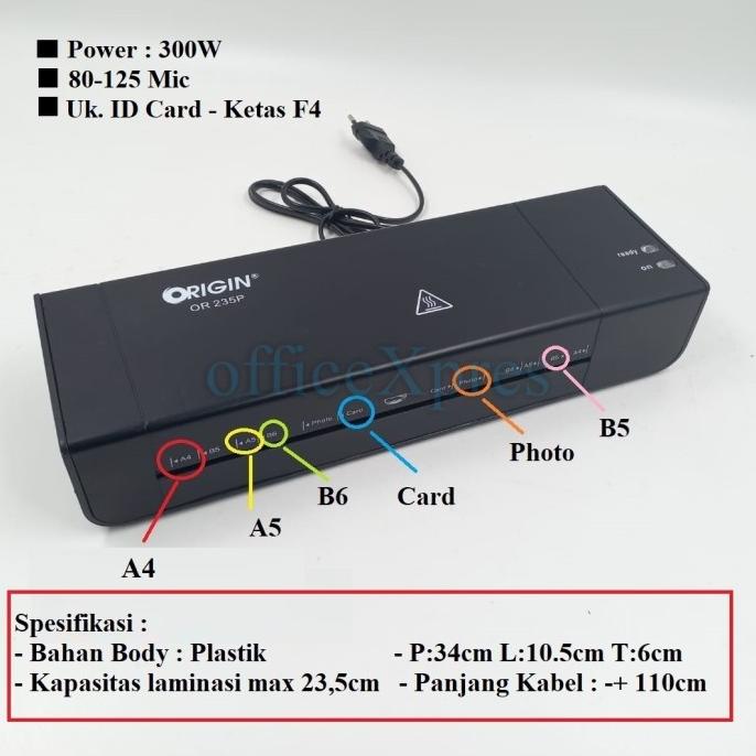 

Mesin Laminating Origin / Mesin Laminasi / Mesin Laminator A4 A3
