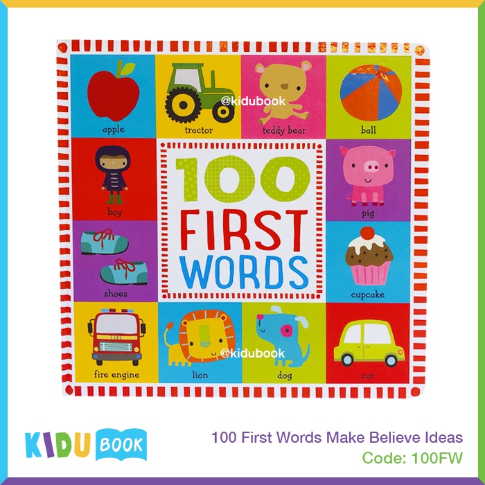 Buku Cerita Bayi dan Anak 100 First Words Kidu Baby