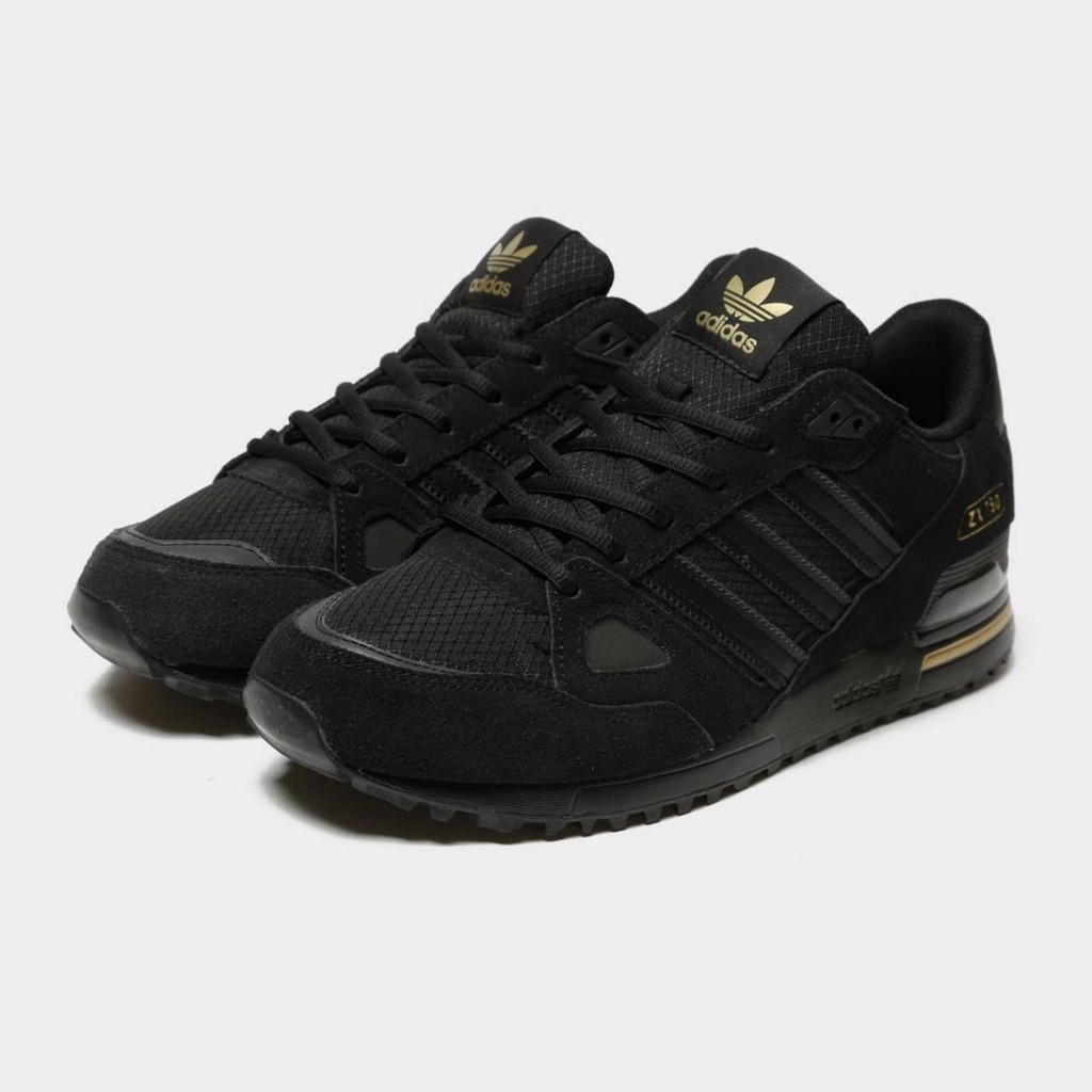 ADIDAS ZX 750 CORE BLACK GOLD Original