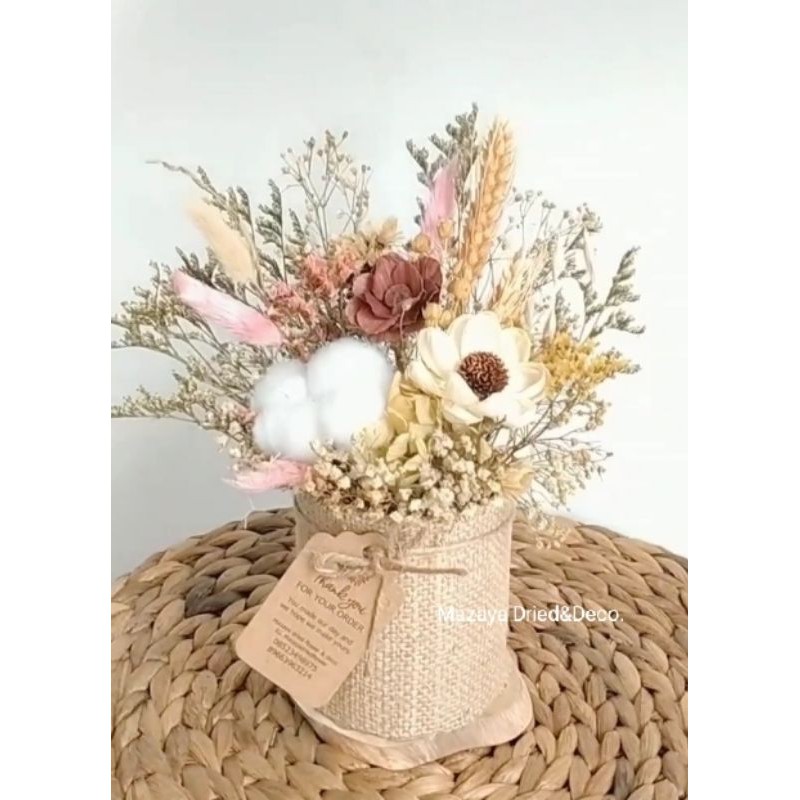 BLOOMBOX DRIED FLOWER MIX ARTIFICIAL - driedflower - flower in vas