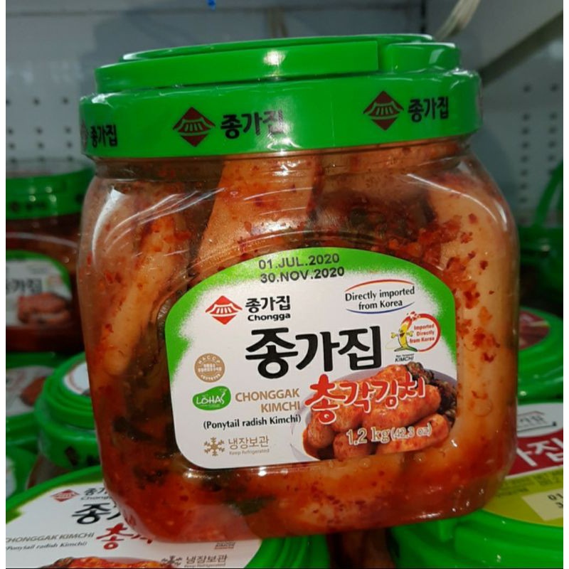 

Chongga Ponytail Radish Kimchi Kemasan Toples 1,2kg