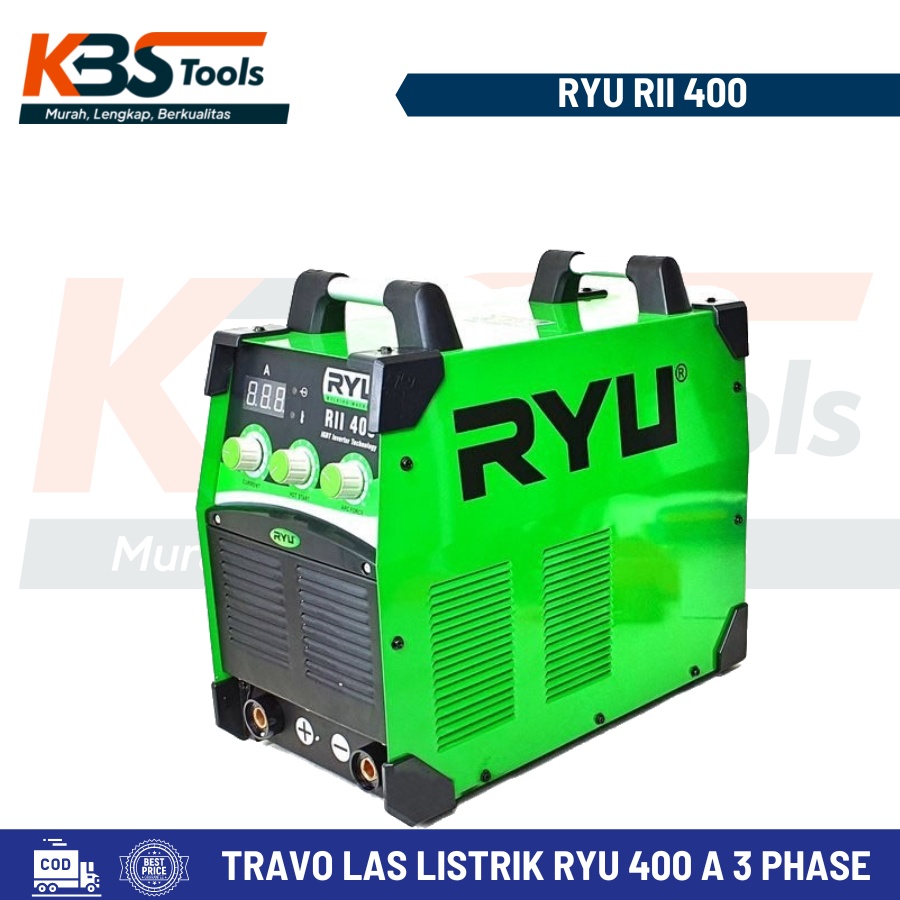 Mesin Travo Las Listrik RYU 400 A 3 Phase - Trafo Las 400A MMA IGBT